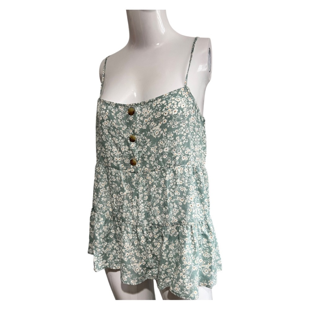 Paper Crane Blue Floral Tank